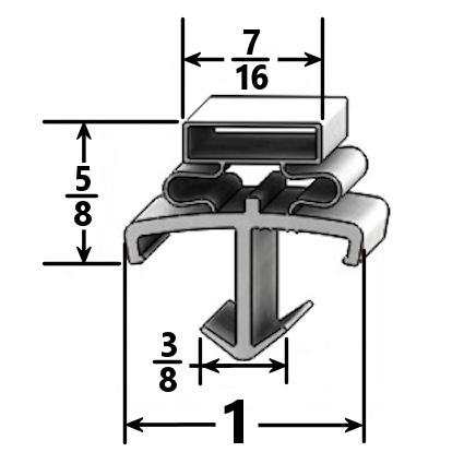 Profile picture for Amerikooler 060 gasket with measurements