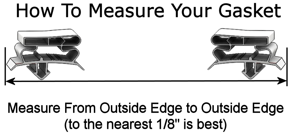 Leader Welded Refrigerator Gasket (19-1/2" x 14") - Model #LM48 - Profile 634