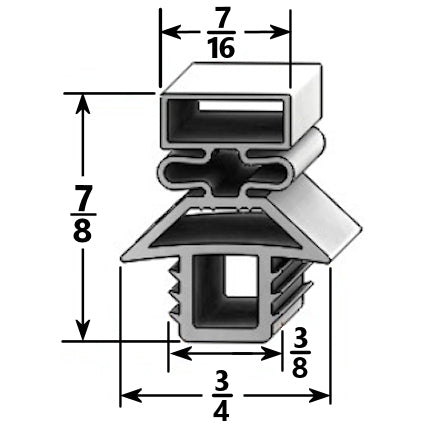 Picture of Traulsen Gasket Corner - Bottom View