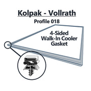 Picture of a 4-sided Kolpak/Vollrath gasket made with profile 018