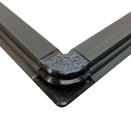 Picture of Connected Hussmann 601 Snap Gasket™ Corner in Black
