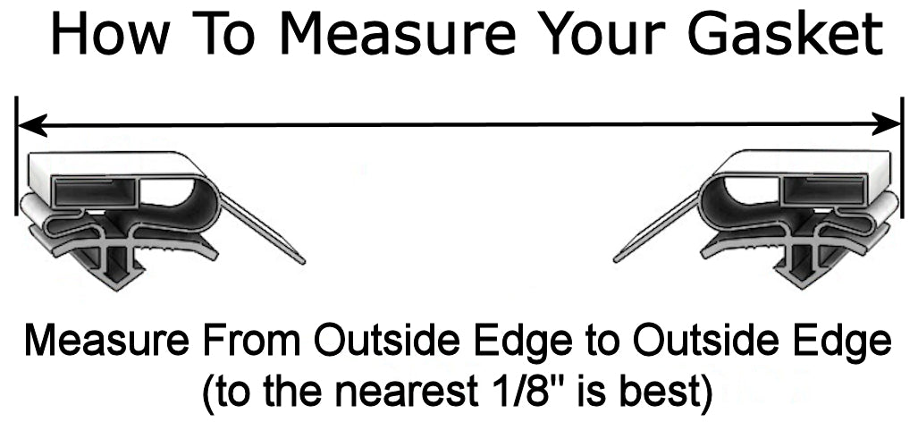 Illustration of how to measure your 697 gasket